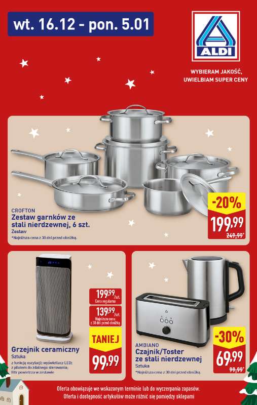 Aldi - gazetka promocyjna Mix okazji w super cenach ALDI! od wtorku 16.12 do poniedziałku 05.01 - strona 4