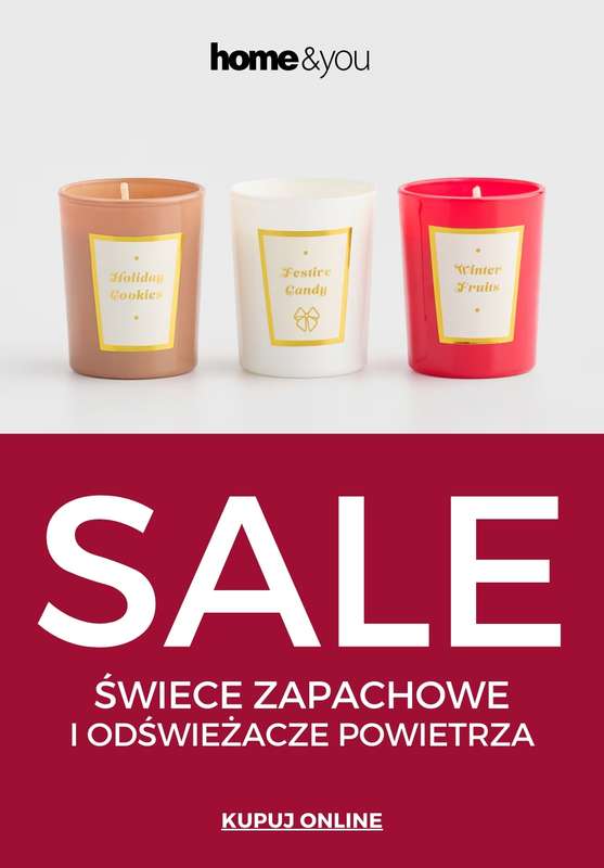 home&you - gazetka promocyjna SALE: świeczki i odświeżacze powietrza od wtorku 16.12 do poniedziałku 22.12