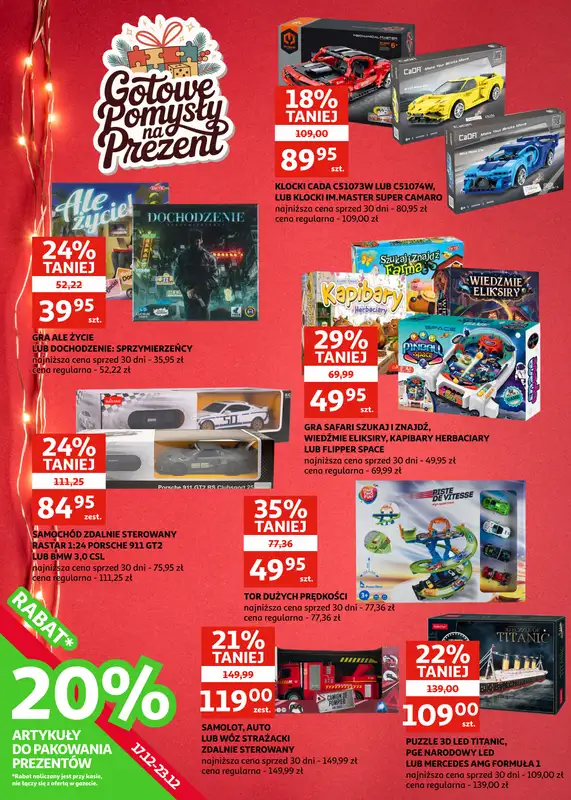 Auchan - gazetka promocyjna Gazetka Racibórz I Czas na Święta, czas na okazje! od środy 17.12 do wtorku 23.12 - strona 28