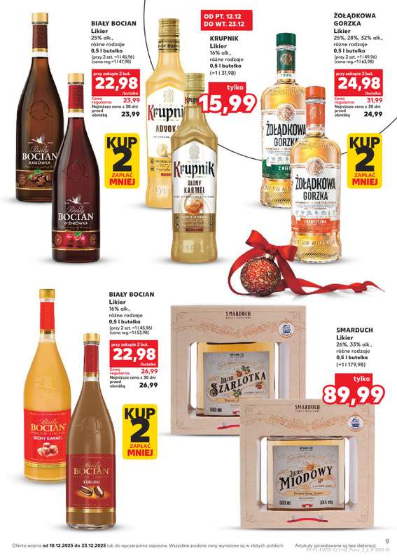 Kaufland - gazetka promocyjna Barek Kauflandu od środy 10.12 do wtorku 23.12 - strona 9