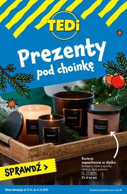 Tedi - gazetka promocyjna Prezenty pod choinkę w SUPERCENACH! od wtorku 16.12 do niedzieli 21.12