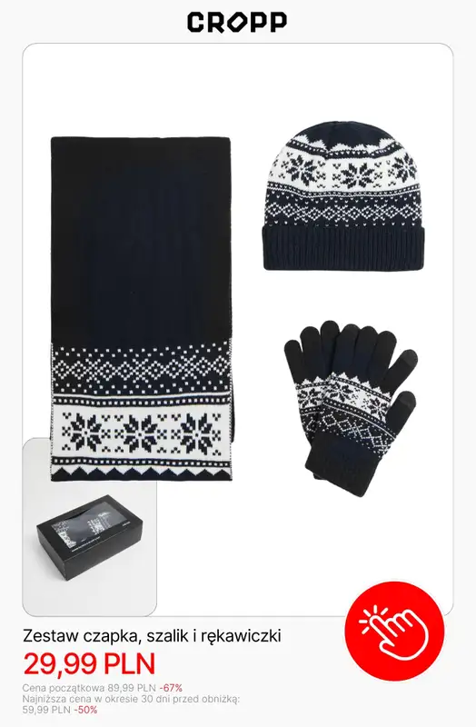 Cropp - gazetka promocyjna Prezenty dla niego od wtorku 16.12  - strona 2