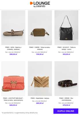 PINKO - Kopertówka - beżowy