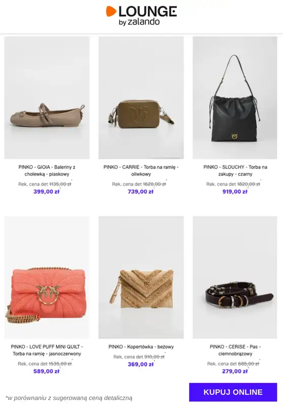 Lounge by Zalando - gazetka promocyjna Do -75% Pinko - Buty & Akcesoria od wtorku 16.12 do piątku 19.12 - strona 11