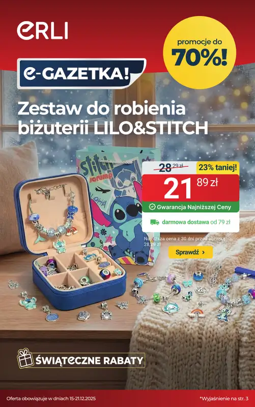 ERLI - gazetka promocyjna PREZENTOWNIK – najlepsze okazje na prezent! od środy 17.12 do niedzieli 21.12