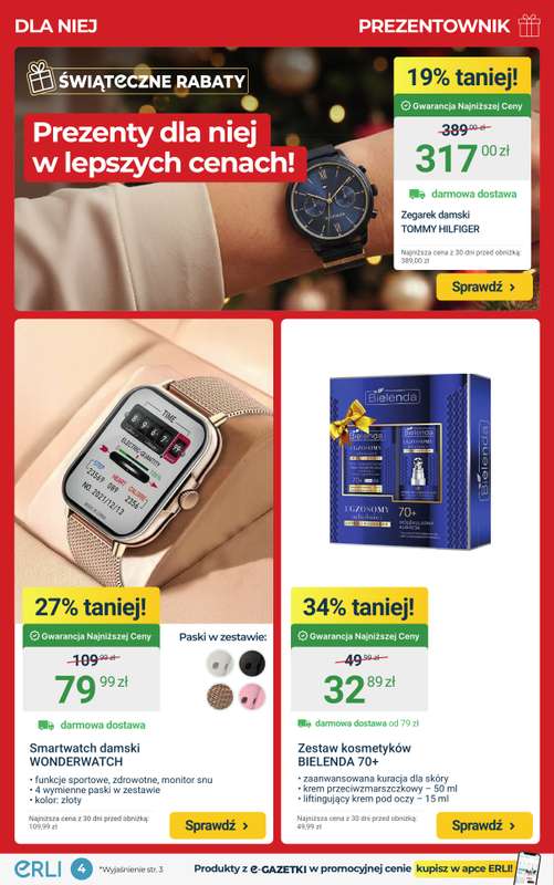 ERLI - gazetka promocyjna PREZENTOWNIK – najlepsze okazje na prezent! od środy 17.12 do niedzieli 21.12 - strona 4