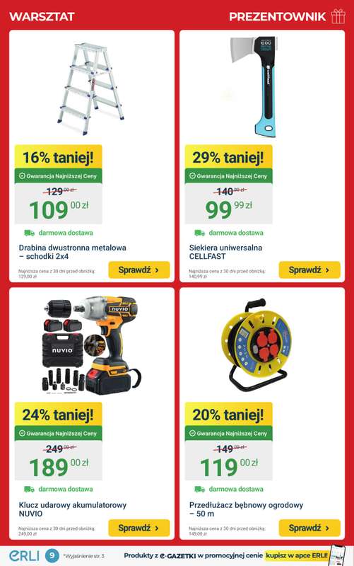ERLI - gazetka promocyjna PREZENTOWNIK – najlepsze okazje na prezent! od środy 17.12 do niedzieli 21.12 - strona 9