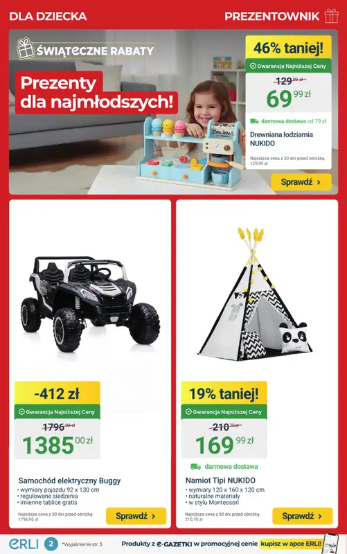 ERLI - gazetka promocyjna PREZENTOWNIK – najlepsze okazje na prezent! od środy 17.12 do niedzieli 21.12 - strona 2