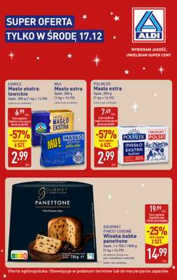 Aldi - gazetka promocyjna Super oferta tylko w środę 17.12! od środy 17.12 do środy 17.12