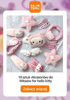 10 sztuk Akcesoriów do Włosów Hello Kitty