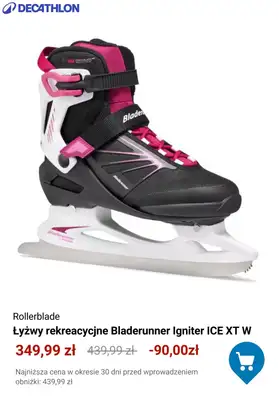 Decathlon - gazetka promocyjna Łyżwy w PROMOCYJNYCH cenach od wtorku 16.12  - strona 3