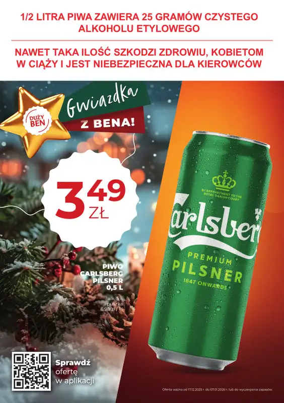 Duży Ben - gazetka promocyjna Gazetka piwna od środy 17.12 do środy 07.01 - strona 12