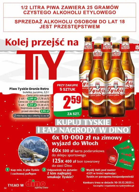 Dino - gazetka promocyjna Gazetka od środy 17.12 do wtorku 23.12 - strona 56