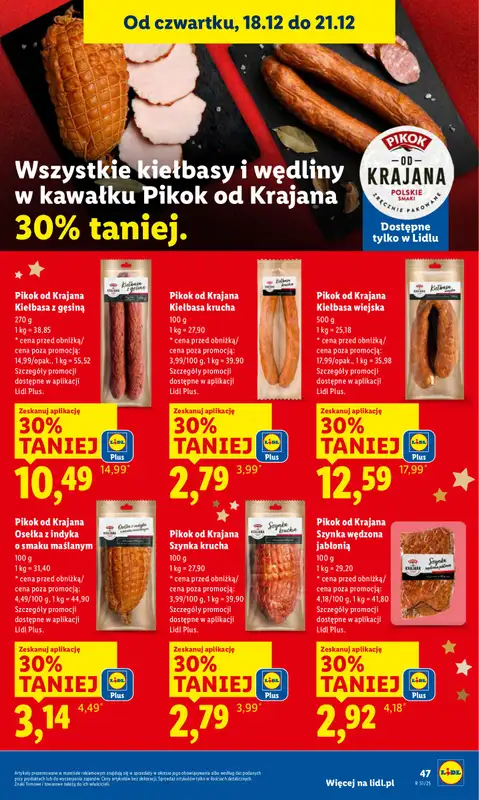 Lidl - gazetka promocyjna Oferta od czwartku od czwartku 18.12 do niedzieli 21.12 - strona 49