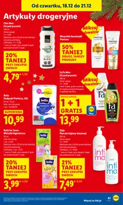 Lidl - gazetka promocyjna Oferta od czwartku od czwartku 18.12 do niedzieli 21.12 - strona 69