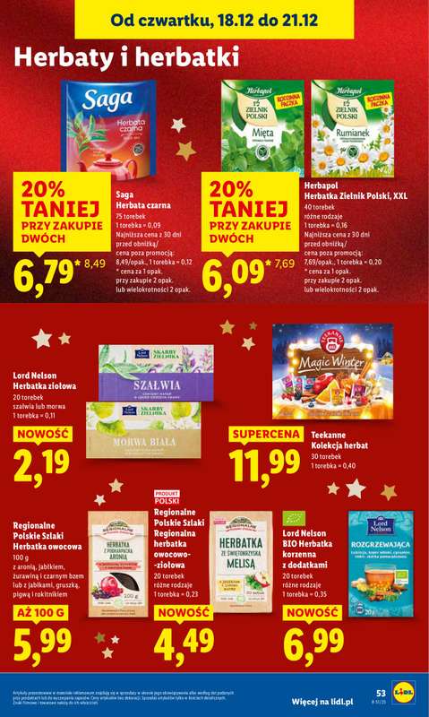 Lidl - gazetka promocyjna Oferta od czwartku od czwartku 18.12 do niedzieli 21.12 - strona 55
