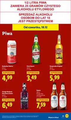 Lidl - gazetka promocyjna Oferta od czwartku od czwartku 18.12 do niedzieli 21.12 - strona 63
