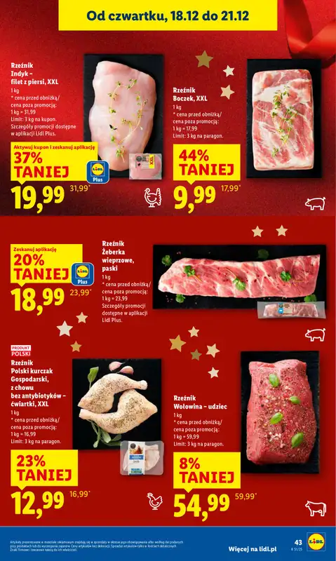 Lidl - gazetka promocyjna Oferta od czwartku od czwartku 18.12 do niedzieli 21.12 - strona 45