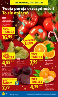Lidl - gazetka promocyjna Oferta od czwartku od czwartku 18.12 do niedzieli 21.12 - strona 30