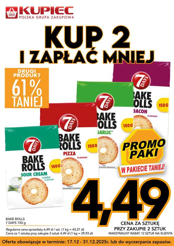Kupiec - gazetka promocyjna Promopaki od środy 17.12 do środy 31.12 - strona 2
