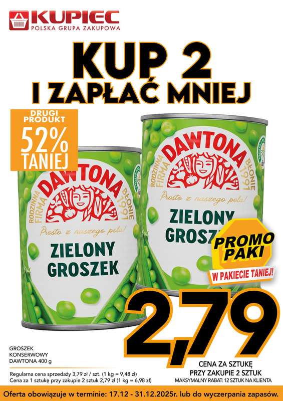 Kupiec - gazetka promocyjna Promopaki od środy 17.12 do środy 31.12 - strona 5