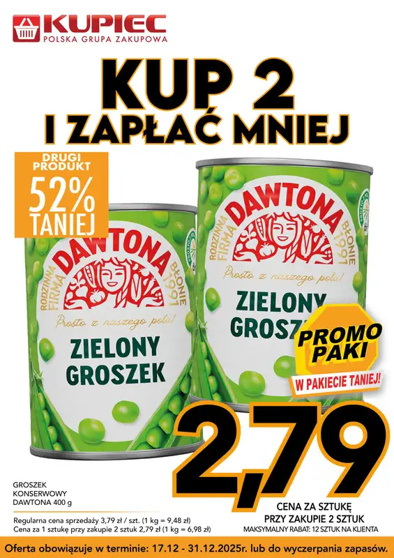 Kupiec - gazetka promocyjna Promopaki od środy 17.12 do środy 31.12 - strona 5