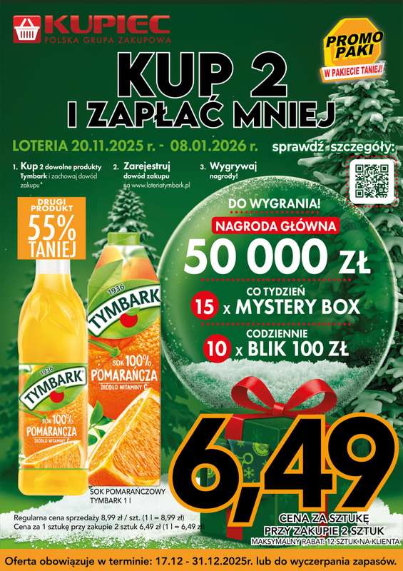 Kupiec - gazetka promocyjna Promopaki od środy 17.12 do środy 31.12 - strona 21