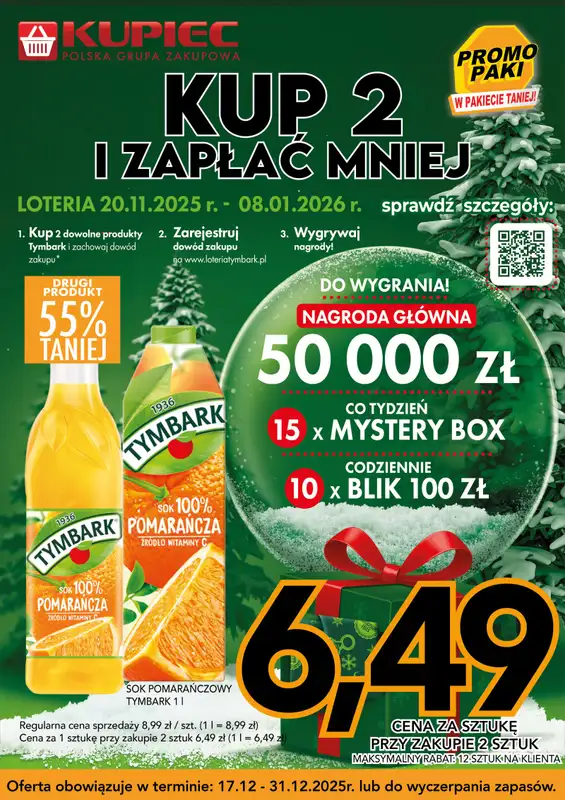 Kupiec - gazetka promocyjna Promopaki od środy 17.12 do środy 31.12 - strona 21