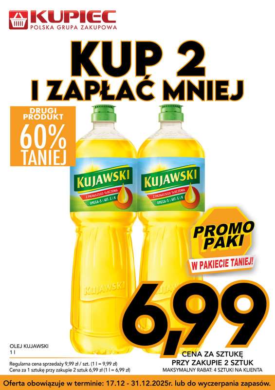 Kupiec - gazetka promocyjna Promopaki od środy 17.12 do środy 31.12 - strona 15