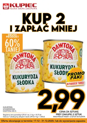 Kupiec - gazetka promocyjna Promopaki od środy 17.12 do środy 31.12 - strona 6