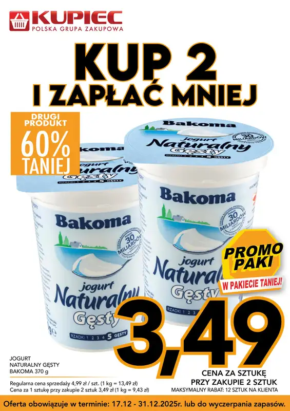 Kupiec - gazetka promocyjna Promopaki od środy 17.12 do środy 31.12 - strona 3