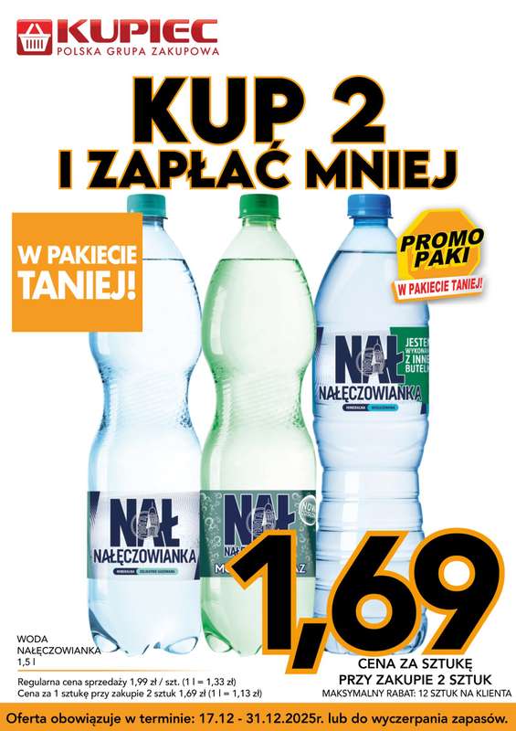 Kupiec - gazetka promocyjna Promopaki od środy 17.12 do środy 31.12 - strona 17