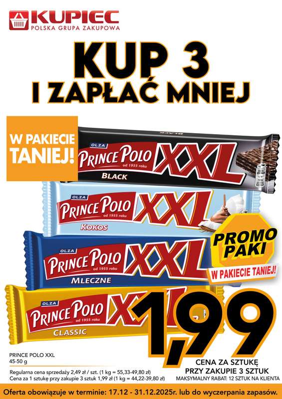 Kupiec - gazetka promocyjna Promopaki od środy 17.12 do środy 31.12 - strona 18