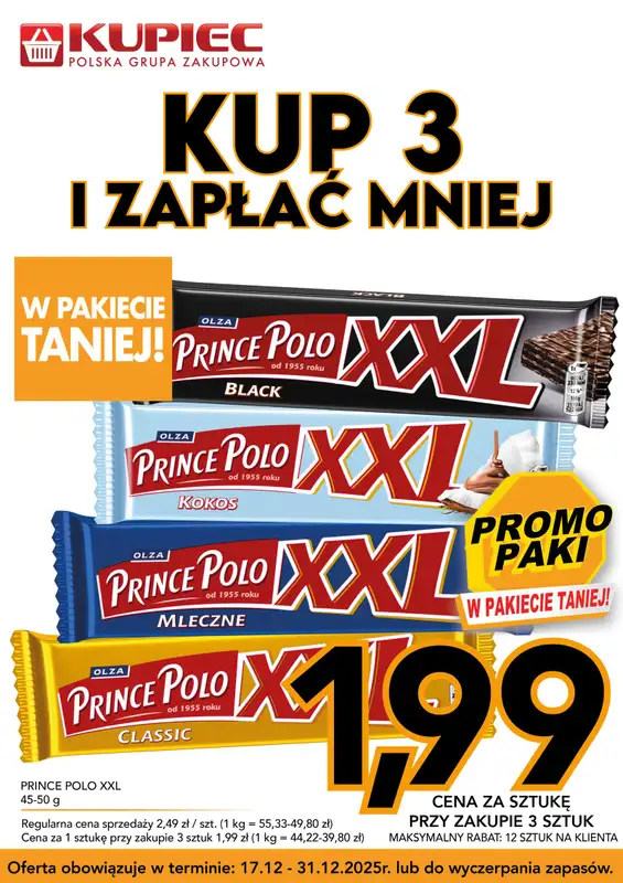 Kupiec - gazetka promocyjna Promopaki od środy 17.12 do środy 31.12 - strona 18