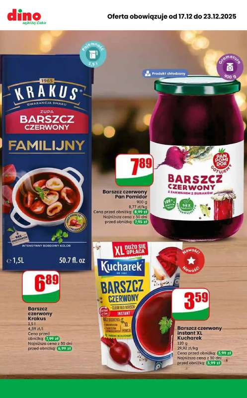 Dino - gazetka promocyjna Najlepsze promocje! od środy 17.12 do wtorku 23.12 - strona 8