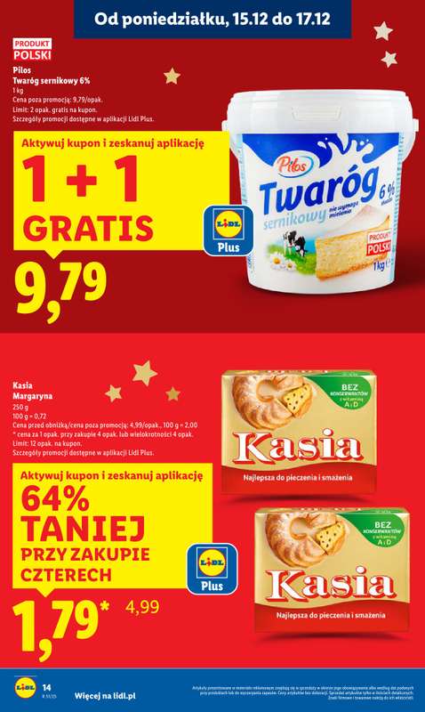 Lidl - gazetka promocyjna Oferta od poniedziałku od poniedziałku 15.12 do środy 17.12 - strona 14