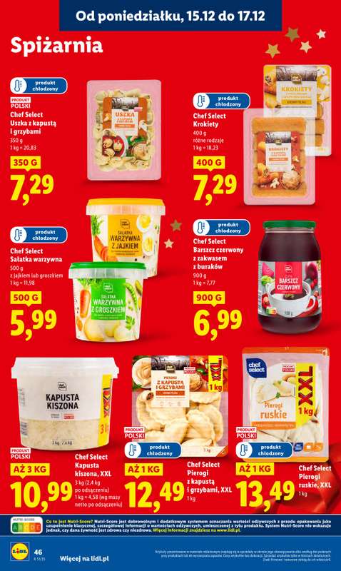 Lidl - gazetka promocyjna Oferta od poniedziałku od poniedziałku 15.12 do środy 17.12 - strona 48