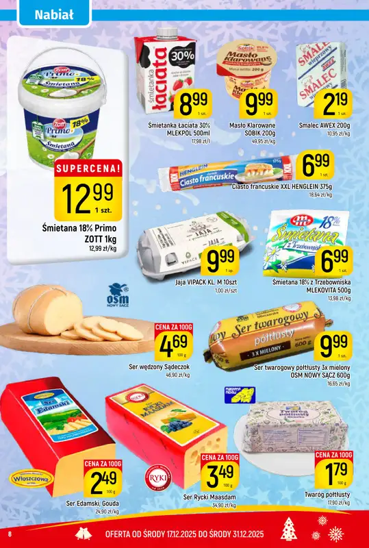 Delikatesy Piotruś Pan - gazetka promocyjna Gazetka od środy 17.12 do środy 31.12 - strona 8