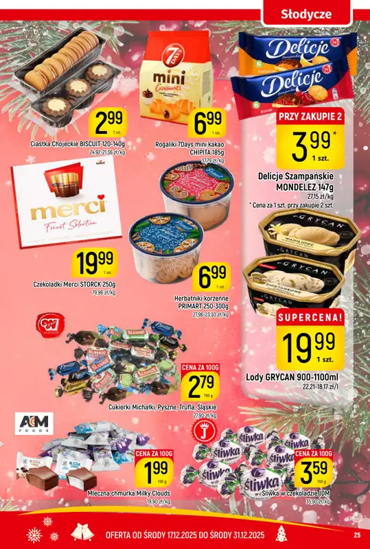 Delikatesy Piotruś Pan - gazetka promocyjna Gazetka od środy 17.12 do środy 31.12 - strona 25
