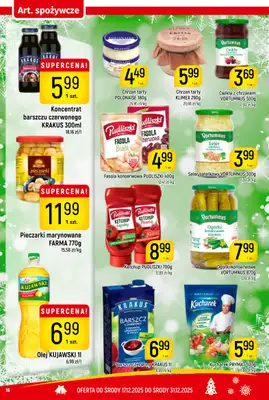 Delikatesy Piotruś Pan - gazetka promocyjna Gazetka od środy 17.12 do środy 31.12 - strona 16