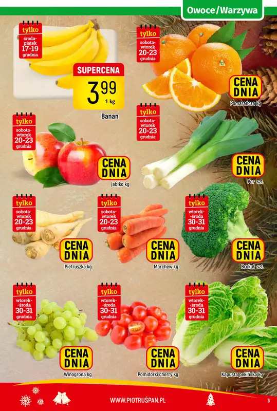 Delikatesy Piotruś Pan - gazetka promocyjna Gazetka od środy 17.12 do środy 31.12 - strona 3