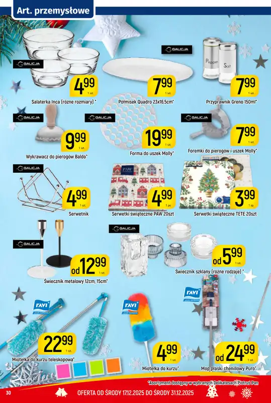 Delikatesy Piotruś Pan - gazetka promocyjna Gazetka od środy 17.12 do środy 31.12 - strona 30