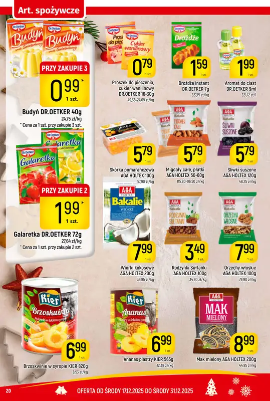 Delikatesy Piotruś Pan - gazetka promocyjna Gazetka od środy 17.12 do środy 31.12 - strona 20