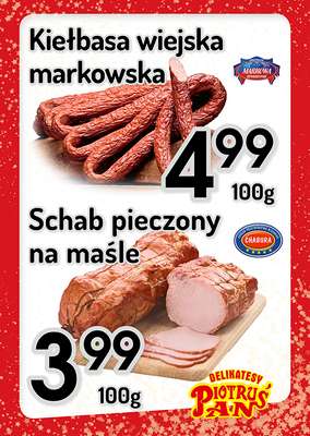 Delikatesy Piotruś Pan - gazetka promocyjna Plakaty promocyjne od środy 17.12 do poniedziałku 29.12