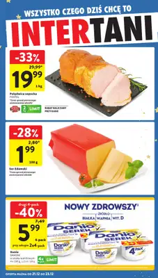 Intermarche - gazetka promocyjna Intertani start tygodnia od niedzieli 21.12 do wtorku 23.12 - strona 2