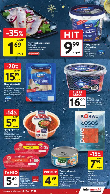 Intermarche - gazetka promocyjna Gazetka od czwartku 18.12 do wtorku 23.12 - strona 17