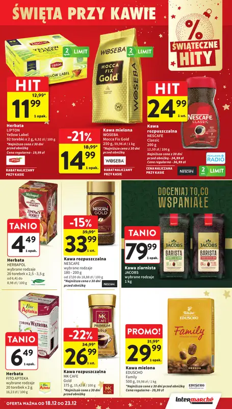 Intermarche - gazetka promocyjna Gazetka od czwartku 18.12 do wtorku 23.12 - strona 43
