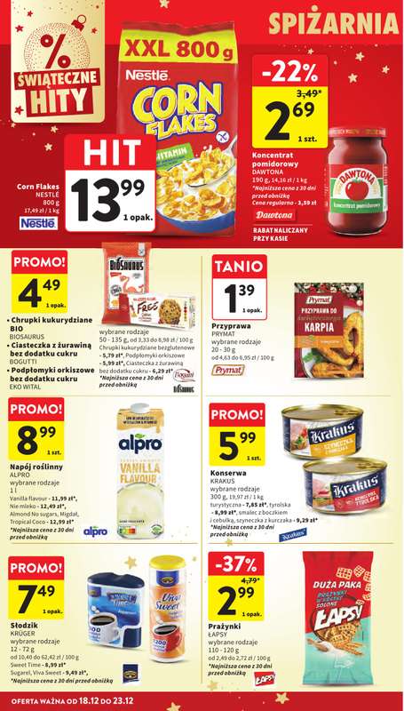 Intermarche - gazetka promocyjna Gazetka od czwartku 18.12 do wtorku 23.12 - strona 46