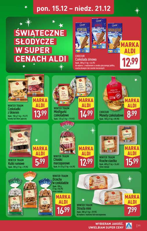 Aldi - gazetka promocyjna Weekend super cen w Aldi! od czwartku 18.12 do niedzieli 21.12 - strona 11
