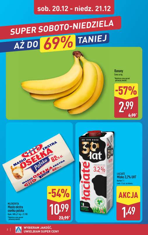 Aldi - gazetka promocyjna Weekend super cen w Aldi! od czwartku 18.12 do niedzieli 21.12 - strona 2